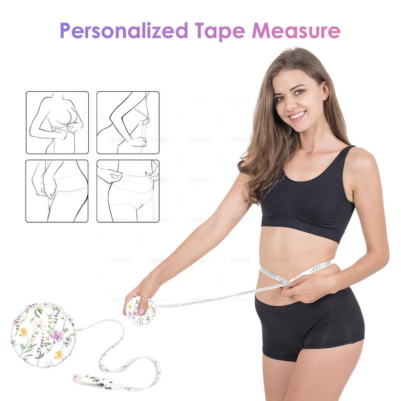 Gerkia Sewing Tape Measure，Colour Printed Small Retractable Soft Measuring Tape for Tailor Cloth Fabric Body Measurements. - Image 4